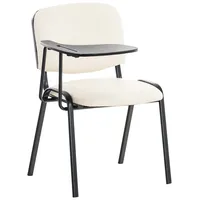 CLP Stuhl Ken mit Klapptisch Kunstleder creme