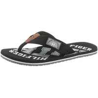 Zehentrenner »ESSENTIAL TH BEACH SANDAL«, Sommerschuh, Schlappen, Poolslides, Badeschuh, mit Logo Print, Gr. 47, schwarz, , 41874559-47