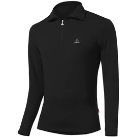 Löffler Herren Transtex Basic CF Zip Longsleeve (Größe S, schwarz)