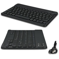 NAUC Bluetooth Tastatur DE schwarz