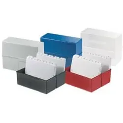 HAN Karteikasten A6 quer Plast schwarz 976-13 300 16,5x9,5x14,3