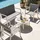 Oviala 4-Sitzer Gartenmöbelset Aluminium grau/weiß