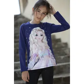 TopModel TOP Model Mädchen, Langarmshirt mit Jill 75073 blau Größe 164, 14 Jahre - 164