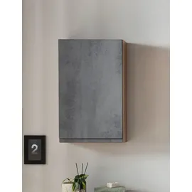 WELLTIME Hängeschrank "Sölden", grau (oxid beton), B:40cm H:64cm T:20cm, MDF, Schränke, Hängeschrank