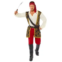 Seeräuber Pirat Deluxe Kostüm Herren - L