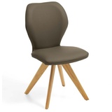 Niehoff Sitzmöbel Colorado Trend-Line Design-Stuhl Eichengestell - Leder - 180° drehbar