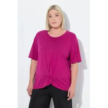 Ulla Popken Shirt T-Shirt Funktions-Shirt antibakteriell Lila 58-60