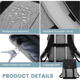 luxuskollektion Rucksack grau schwarz