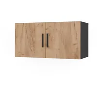 Vicco Aufsatzmodul, Anthrazit, Honigeiche, Holzwerkstoff, Rechteckig, 80x40x37 cm Arbeitszimmer, Aktenschränke