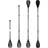 aquastic SUP/Kajakpaddel 3-teilig 175-220 cm Aluminium schwarz