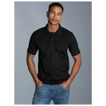 TRIGEMA Poloshirt TRIGEMA "TRIGEMA Poloshirt DELUXE Piqué", Herren, Gr. L, schwarz, 100% Baumwolle, Basic, Shirts