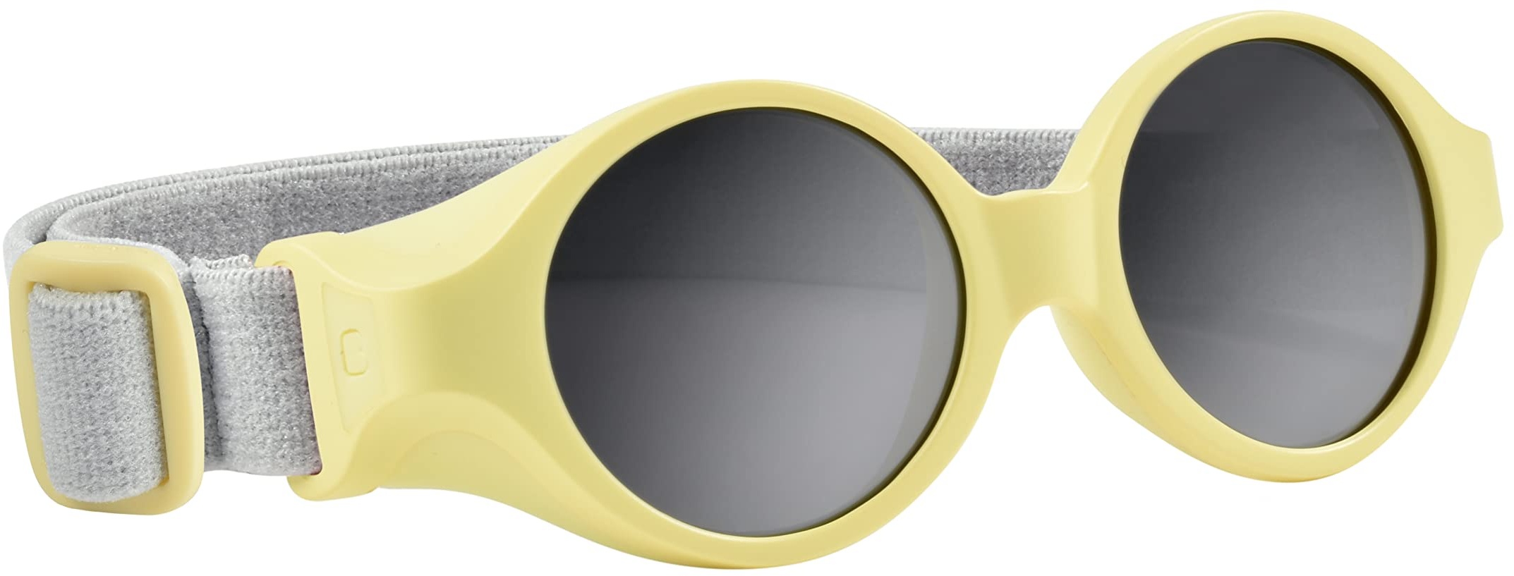 Béaba, Sonnenbrille für Babys von 0 bis 9 Monaten, 100% UV-Schutz – KAT. 4, Seitenschutz, optimaler Komfort, verstellbares elastisches Kopfband, Pastellgelb