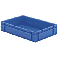 Certeo Stapelbox Kunststoff 600x400x120 mm blau