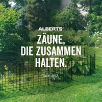 GAH Alberts Alberts Zaunpfosten mit Platte und Klemmlasche, Aufschrauben, für Mattenhöhe 100 cm, feuerverzinkt | Länge 1100 mm | 60 x 40 mm