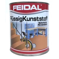 Feidal Flüssigkunststoff, zum Versiegeln und Beschichten von Betonböden, Farblos Seidenmatt / Tuffmatt / 750 ml