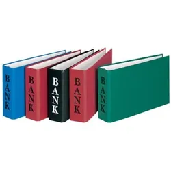 Bankordner, A6, 2-Ring, 30mm, sortiert
