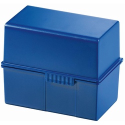 HAN A7 Karteikasten A7 300 Karteikarten blau