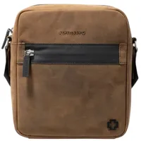 Strellson bow road barney Umhängetasche Leder 21 cm braun