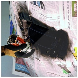 FOLIATEC 1x 250ml Auspuff 2K Lackspray schwarz glänzend 2125