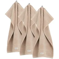 GANT Gästetuch 3er Pack 'Premium Towel' Sand