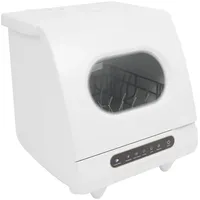 Mini Geschirrspüler, 800W 5L 55dB Spülmaschine Freistehender, 5 Modi Tischgeschirrspüler 360° Drehbaren für Wohnungen Imbissbuden und Wohnheime