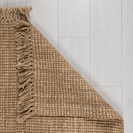 Flair Rugs Jute Boucle Juteteppich 60 x 150 cm Beige