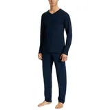 SCHIESSER Uncover by Schiesser Herren Pyjamas Schlafanzug lang, Nachtblau, 50 EU