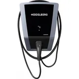 Heidelberg Amperfied Wallbox 11 kW für Solaranlagen. PV-Laden bereits ab 1,4 kW Solarertrag. Vermeidet teuren Netzbezug. Ladestation Connect.solar inkl. 7,5 m Ladekabel. Optional 5 Jahre Garantie.
