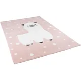 Pergamon Maui Kids Alpaka Kinderteppich 140 x 200 cm Rosa/Pink