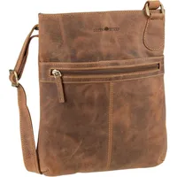 GREENBURRY Beuteltasche Vintage Sattelbraun Braun Damen