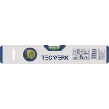 tecwerk Wasserwaage 50cm Alu.silber ± 0,5 mm/m