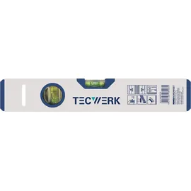 tecwerk Wasserwaage 50cm Alu.silber ± 0,5 mm/m