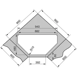 Franke Maris MRG 612-E Glacier + Druckknopfventil