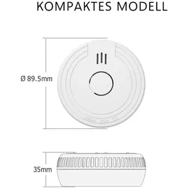 ELRO Optischer Rauchmelder Weiß inkl. Wechselbarer 1 Jahres Batterie 10 St.