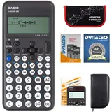 DynaTech Casio FX-82 DE CW mit Schutztasche,Zirkelset,Displayfolie,Arbeitsbuch,Garantie