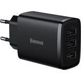 Baseus Compact Ladegerät 3x USB 17W schwarz (CCXJ020101)