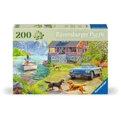 Ravensburger Puzzle 12001370 - Sommerhaus am See - Puzzle für ältere Menschen und Senioren