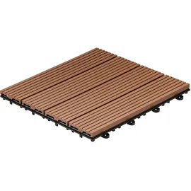 Home Deluxe WPC Bavaro hellbraun 30 x 30 x 2,2 cm 3 St.