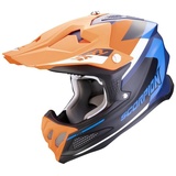 Scorpion VX-22 Air Beta Motocross Helm, blau-orange, Größe M