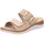 ROHDE Damen Pantolette mit schöner Zierschnalle und Klettverschluss Baviera 1301, Größe:41 EU, Farbe:Beige - 41