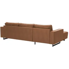 Soho Eckcouch Leder 3-Sitzer Braun