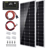 Topsolar 200W Solarpanel Monokristallines Silizium Solarzelle Photovoltaik Solarladegerät eignet sich für Campingzelte Wohnmobilyachten und andere unebene Oberflächen...