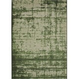-LUXOR- living Teppich Patio In- & Outdoorteppich wetterfest in modernem Muster Flachgewebe Teppich geeignet in Verwendung mit Fußbodenheizung und Saugroboter 123 x 180 cm grün