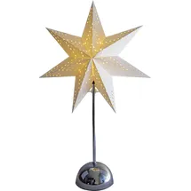 Best Season LED-Standstern Cellcandle Metall/Papier 55x35 cm Weiß