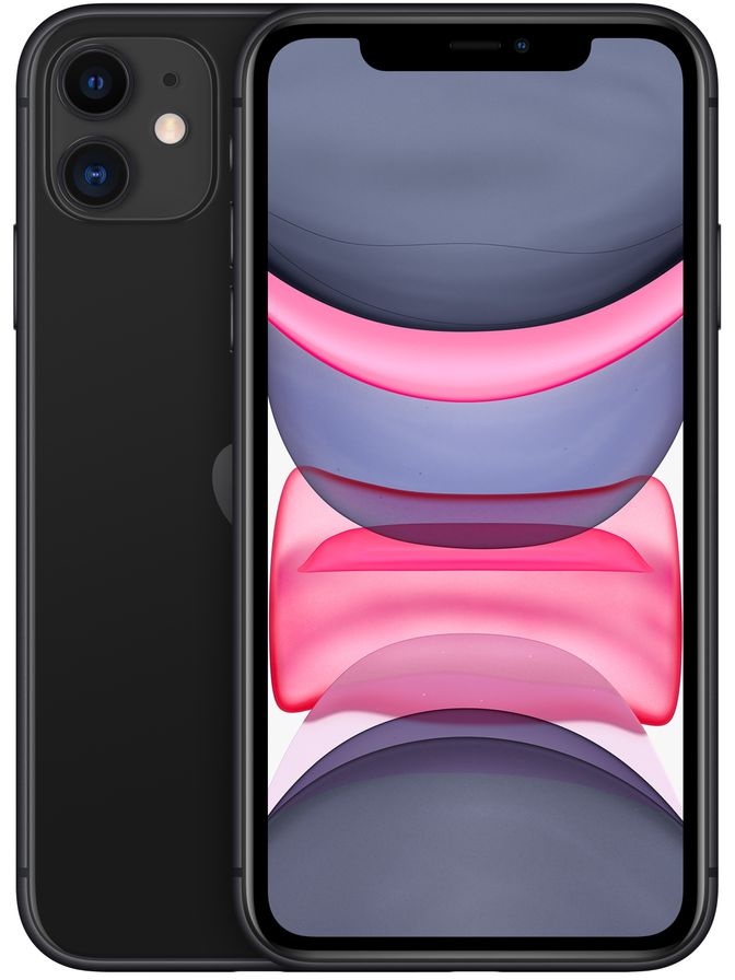 Apple iPhone 11 - 15,5 cm (6.1 Zoll) - 1792 x 828 Pixel - 64 GB - 12 MP - iOS 13 - Schwarz