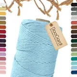 BooGardi Makramee Garn · Babyblau 3mm x 200m · Hellblau