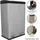 MonsterShop Doppel Tretmülleimer 60 l Silber