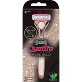 Wilkinson Quattro für Damen Roségold Rasiermesser