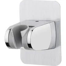 IBERGRIF M20405 Duschkopfhalterung Ohne Bohren, Verstellbarer Duschhalter mit Starkem Kleber, Universal Handbrause Halterung für Badezimmer, Rostfrei & Wasserdicht