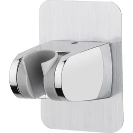 IBERGRIF M20405 Duschkopfhalterung Ohne Bohren, Verstellbarer Duschhalter mit Starkem Kleber, Universal Handbrause Halterung für Badezimmer, Rostfrei & Wasserdicht